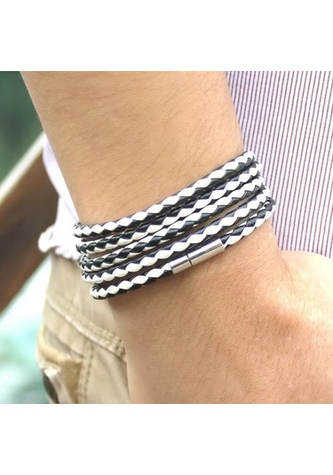 Gogoey Dbg9797 Erkek Deri Bileklik Çok Renkli