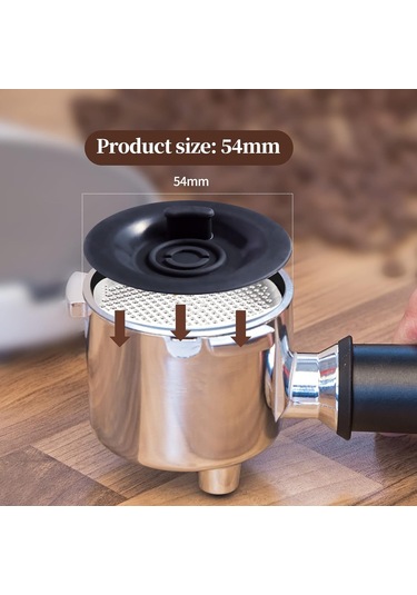 Maiyame Breville Espresso Makineleri İçin 54mm Silikon Temizleme Pedi - Geri Yıkama Özellikli Koyu Gri