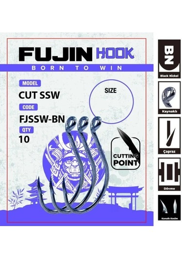 Fujin Cut Ssw Fjcssw-bn 6/0 Kaynaklı Octopus İğne