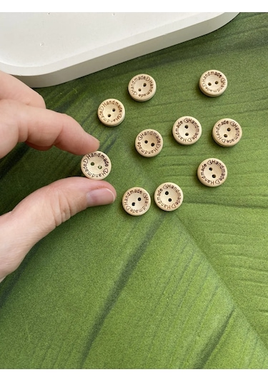 Siberiana Ahşap Düğmeler 13 Mm 10 Adet 398994910