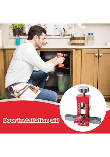 Lemestar Profesyonel Alüminyum Mobilya Montaj Aleti 3 Matkap Uçlu Çok Amaçlı Dolap Kapısı Yerleştirici Ve Delme Kılavuzu