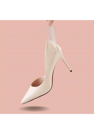 Yumuşatıcı Özellikli Topuk Ağrısını Gidermeye Yardımcı Çok Amaçlı Ortapedik İnce Tasarımlı Beyaz