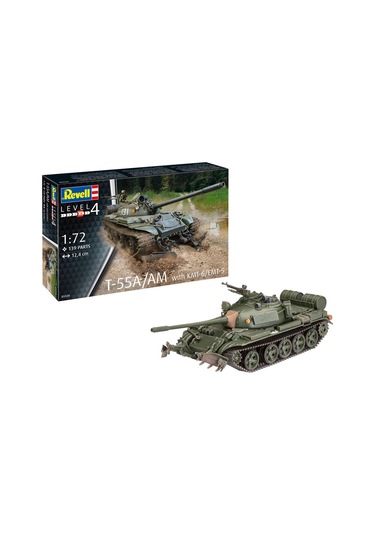 Revell Maket T-55a-am With Kmt-6-emt-5 Vso03328