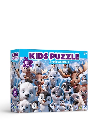 Kutup Hayvanları Çocuk Puzzle 100 Parça 34 48 Cm