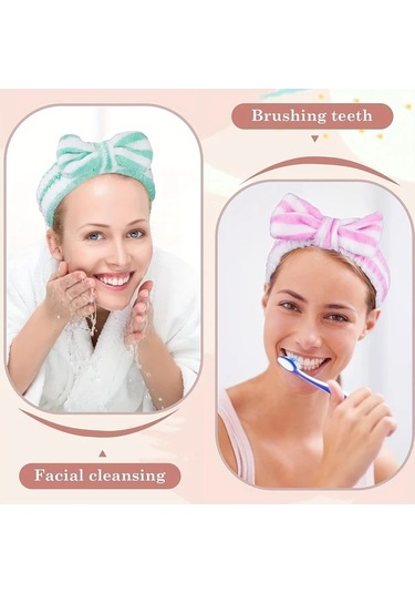 Elmpaly 4 Adet Yumuşak Kadife Saç Bandı - Yüz Temizliği, Duş Ve Yoga İçin Multifonksiyonel Çok Renkli