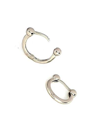 Italyan 925 Ayar Gümüş Trend Toplu Halka Küpe N11.60610