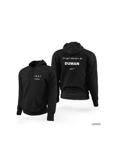 Duman Limited Edition Siyah Fermuarl Kap onlu Sweat 5XL Fiyatlar ve Ozellikleri