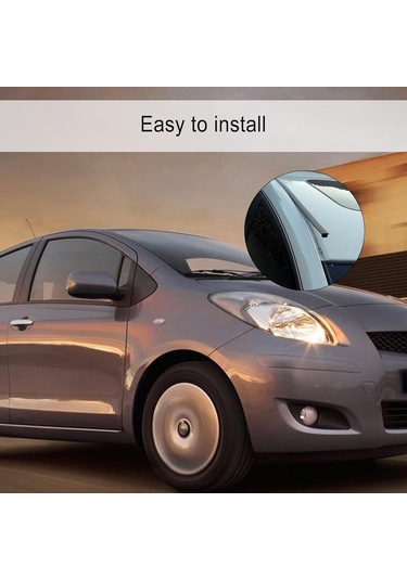 Teltree Toyota Yaris Sedan 2007-2011 Siyah Kauçuk Ön Ceiling Kenar Şeritleri Sol+sağ - Su Ve Çöp Engelleme, Dayanıklı Oto Aksesuarı