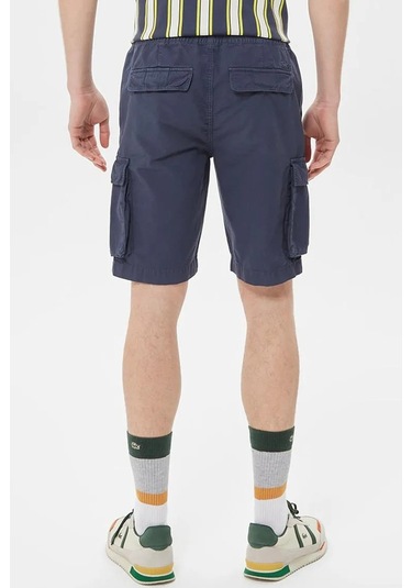 Lacoste Men's Regular Fit Cotton Bermuda Shorts Erkek Kargo Cepli Bermuda Şort Lacivert