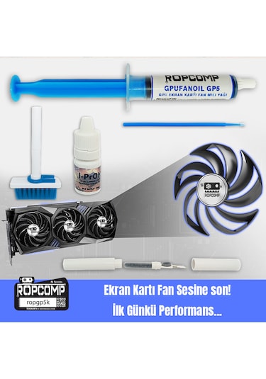 Ropcomp Gpufanoil Gpu Ekran Kartı Fan Bakım Kiti Gp5k