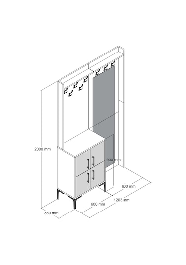Variant Variant Berlin Bc Portmanto Ceviz/Beyaz