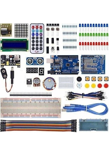 Kids Maker Arduino Uno 145 Parça Full Başlangıç Seti Malzeme Kutulu