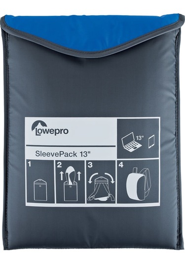 Lowepro Sleevepack 13 Packable Laptop Sleeve (Blue/Gray)