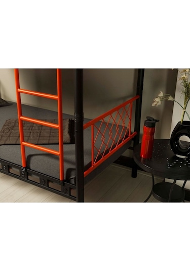 Argimo 90 x 190 Yatak Ölçülü Genç Çocuk Odası Metal Ranza