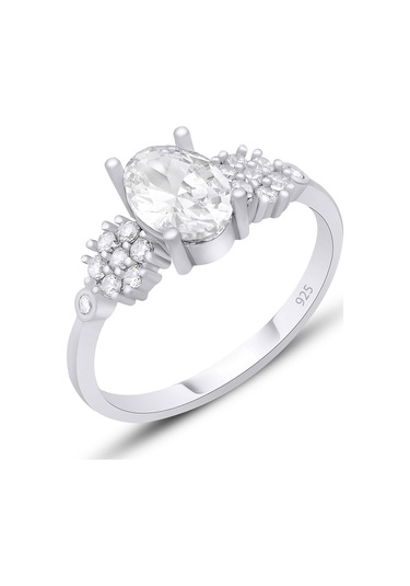 Silvera Telkari Gümüş Zirkon Taşlı Vintage Pırlanta Modeli Yüzük 925 Ayar St307