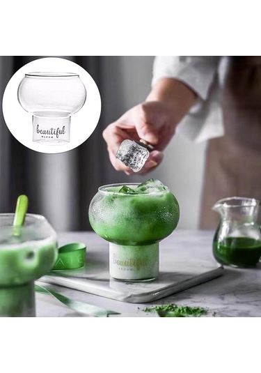 Homyl Şeffaf Kokteyl Cam Kahve Çay Bira Suyu Yoğurt Süt 300ml Temizlemek