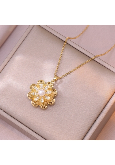 Bayan Kolye: Moda Estetiği Titanyum Çelik Kolye No.204 Çok REnkli