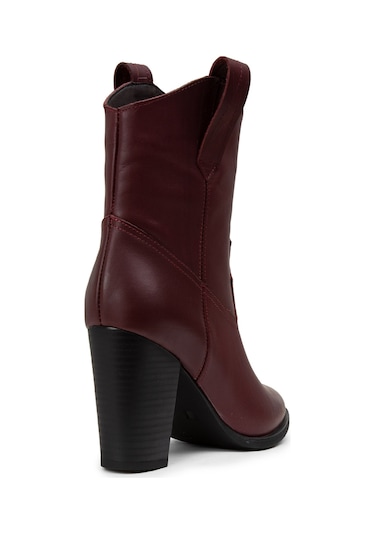 Deery Hakiki Deri Bordo Kadın Bot - E4460Zbrdc03 Bordo