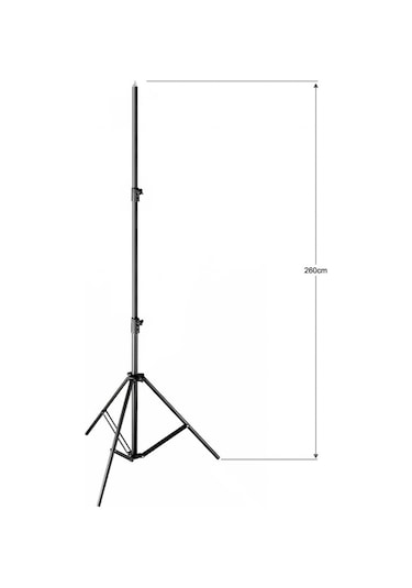 Gdx Ls-260d Gümüş Kalın Işık Ayağı 260 Cm