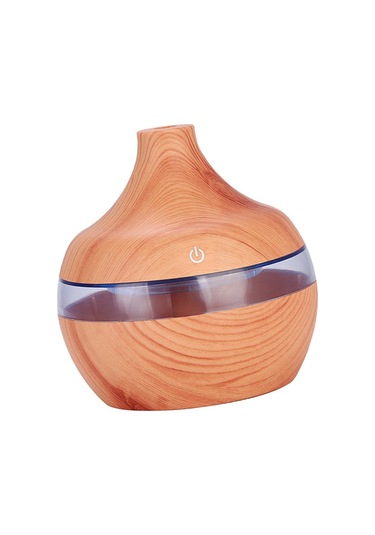 Magideal Melek Şekli Ortam Işığı Mini Usb Taşınabilir Nemlendirici Pembe Açık Kahve 300 ML