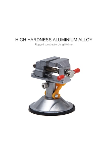 Yaleker Alüminyum Mini Süspansiyon Somun - 360 Derece Döner Baş - 12-55mm Tutma Aralığı - Pervane Olmadan - Gri Gümüş