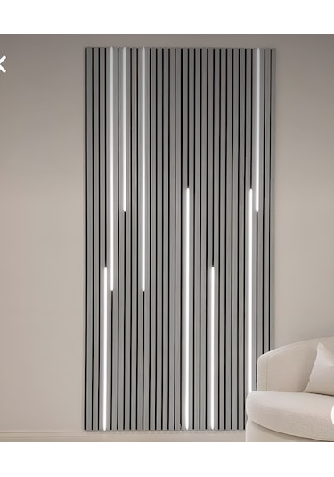 Özbir Mobilya Özbir Mobilya Gümüş Gri Akustik Duvar Paneli 100x1