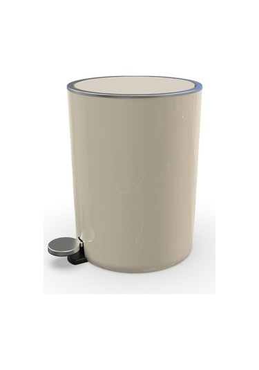 Primanova Lenox Pedallı Çöp Kovası 5Litre Bej. Bej
