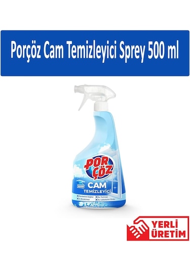 Porçöz Cam Temizleyici Sprey 4 x 500 ML