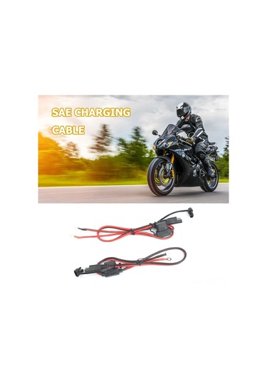 Ximistore9 Motorsiklet Şarj Kablosu - 12v Hızlı Bağlantı, Su Geçirmez, 10a Sigortalı 2 Adet