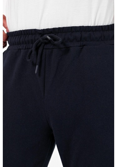Kalın Lacivert Erkek Eşofman Altı Jogger Arka Cepli Lastik Paça Regular Fit Şardonsuz Cmreo96 Lacivert