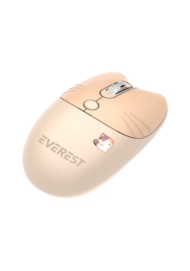 Everest KM-6283 Catty Wireless - Bluetooth Kablosuz Ultra Sessiz Özel Tasarımlı Q Klavye & Mouse + Mouse Pad Set