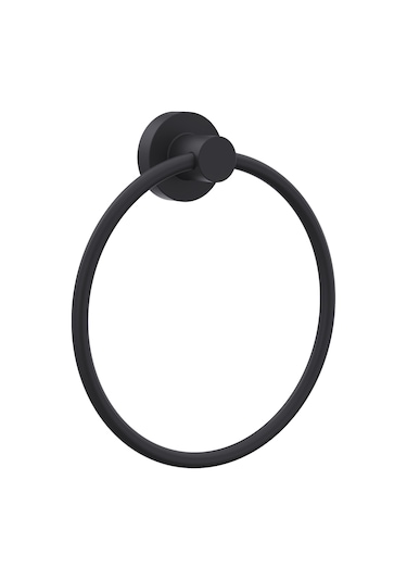 Line Bathroom Master Havluluk 128628 Mat Siyah Yuvarlak 175 Mm Siyah