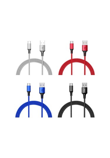 Suofeng Dayanıklı Nilon Örgülü Type-c Kablosu - Hızlı Şarj Ve Sabit Veri Transferi - Samsung Galaxy S9/s8/note 8, Lg V30/g6/g5, Oneplus 5/3t Uyumlu