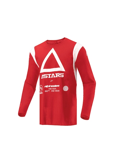 Alpinestars Techdura Off-road Enduro Motosiklet Jerseyi Kırmızı
