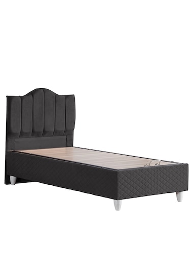 Trend İkili Set, Trend Tek Kişilik Baza Başlık Seti Antrasit 100 x 200