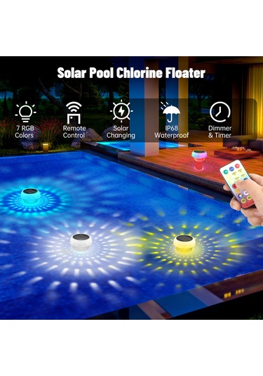 Ximistore9 Rgb Işık Projeksiyonlu Havuz Dezenfeksiyon Kutusu - Renkli Ambiyans Ve Temizlik İçin Özel Tasarım