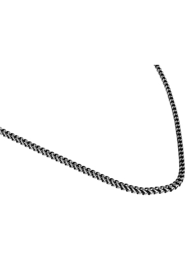 Erkek Siyah Balık Sırtı 2 Mm Çelik Zincir Kolye Siyah