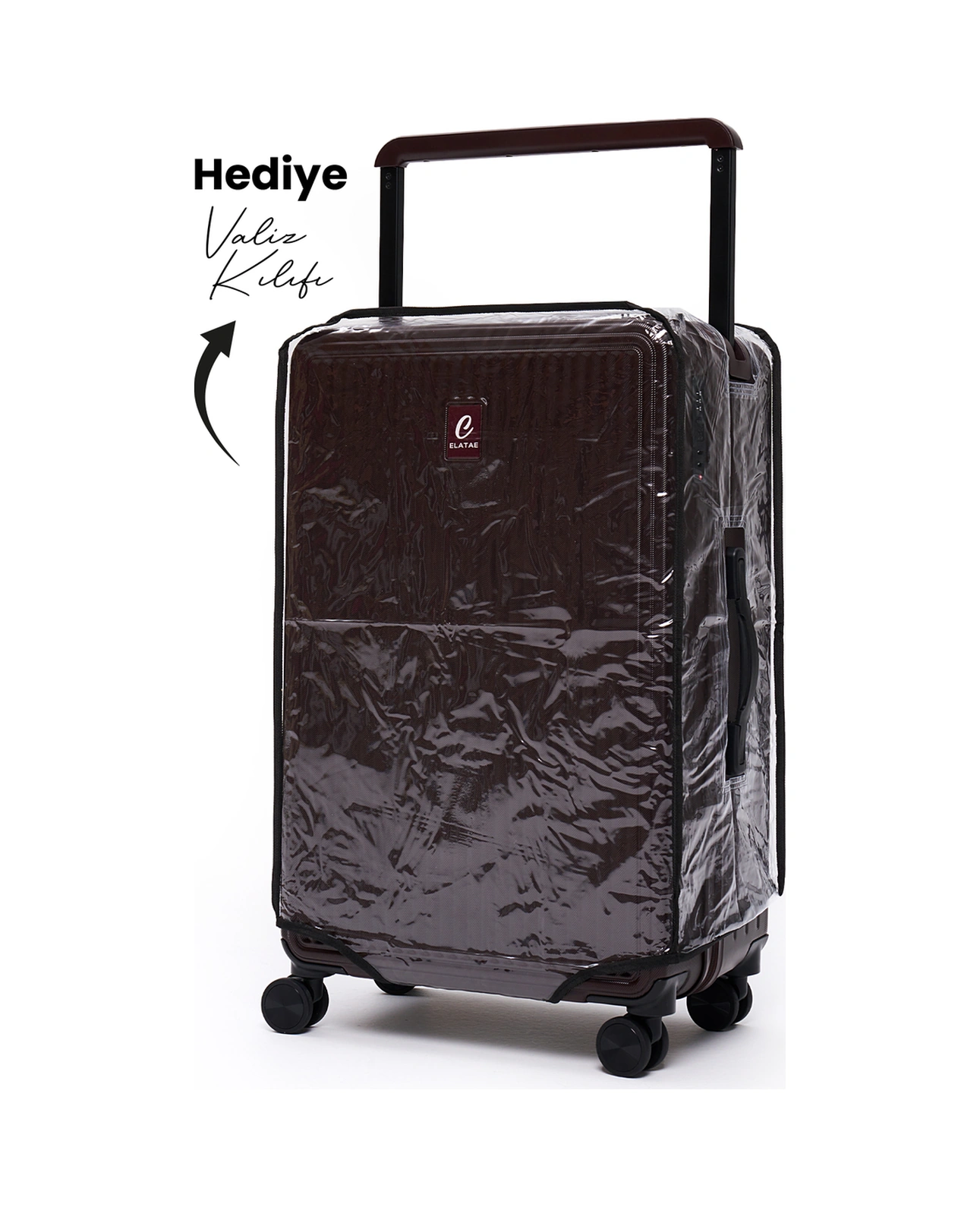 Elatae Vouge Exclusive Ultra Strong 2'li Valiz Seti Orta Boy - Kabin Boy Mor V10737 Mor
