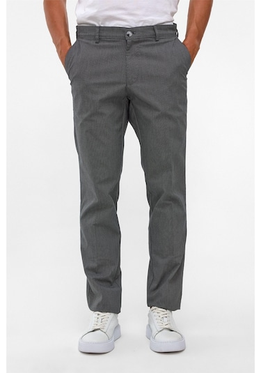 Süvari Siyah Regular Armürlü Pantolon