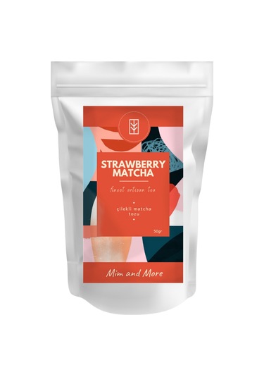 Mim And More Strawberry Matcha Çilekli Matcha 50 G
