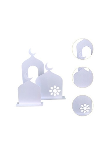 Lijinxu 3x Ramazan Masa İşareti Süsleme Hediyesi Oturma Beyaz