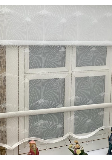 Spor Ağ Desen Çift Mekanizmalı Tül Stor