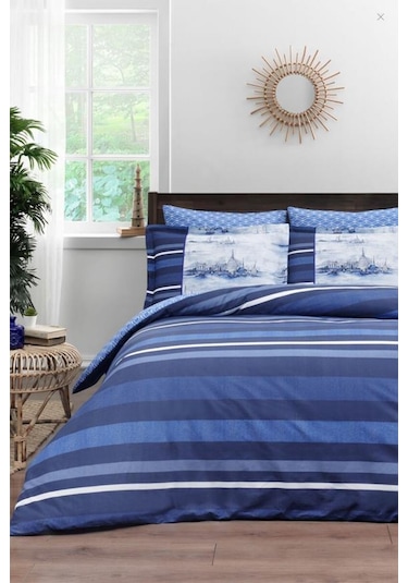 Özdilek Mavi Ink Lines Pike Takımı Tek Kişilik Ranforce