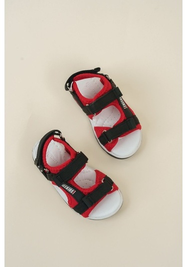 Gimer - Ortopedik Taban Kırmızı Erkek Çocuk Sandalet - Brcn0916G Kırmızı