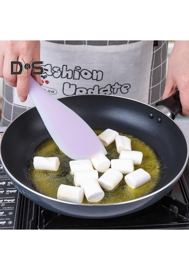 Sarı Pasta Kazıyıcı Isıya Dayanıklı Kaymaz Taşınabilir Geniş Uygulama Tereyağı Spatula Mutfak Aracı