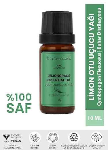 Bade Natural Limon Otu Uçucu Yağı %100 Saf 10 ML