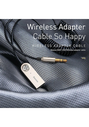 Baseus Bluetooth Aux 3.5Mm Usb Araç Transmitter Mikrofonlu