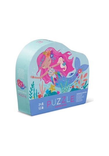 Crocodile Creek Mini Puzzle 12 Parça Mermaid Dreams