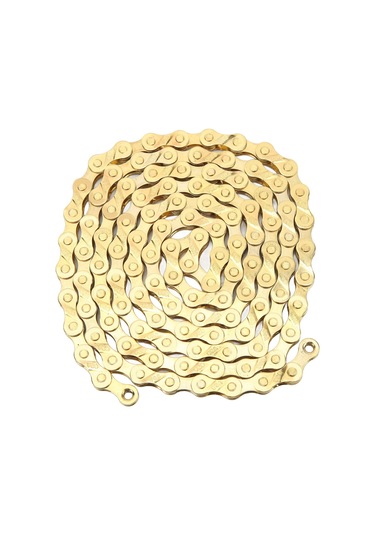 Fosenze Vg Sports 8 Vites Bisiklet Zinciri, Yüksek Karbon Çelik, 980kg Gerilme Dayanımı, Sorunsuz Vites, Dağ Ve Yol Bisikletleri İçin Altın Diğer