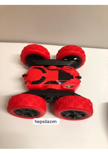 Uzaktan Kumandalı 360 Dönen Şarjlı Akrobat Stunt Car Araba Kırmızı